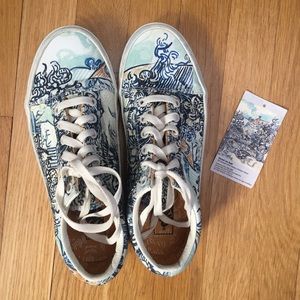 Vans Old Skool Van Gogh Old Vineyard Womens 7.5